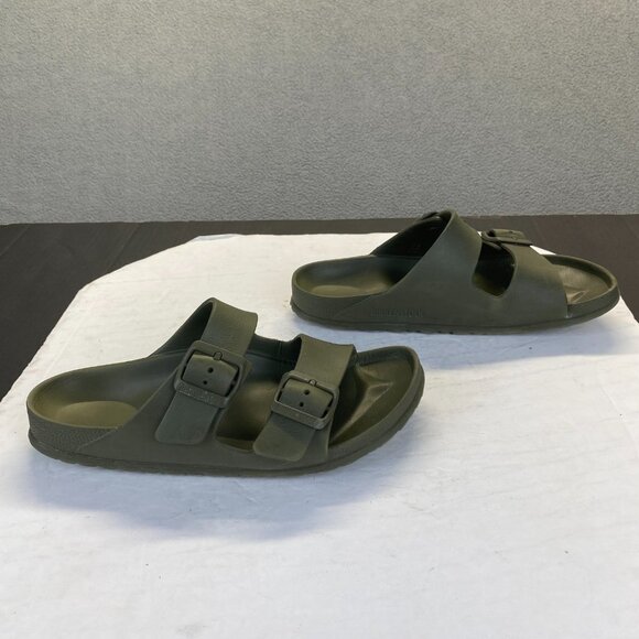 Birkenstock Arizona Essentials Men's Sandal size 38 Olive Green EVA Foam - Picture 3 of 14